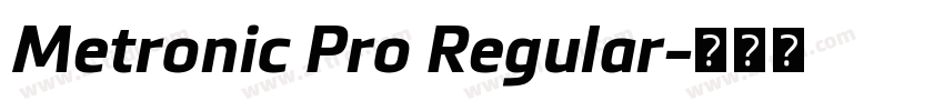 Metronic Pro Regular字体转换